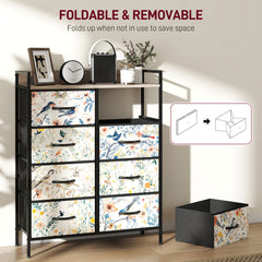 8-Drawer Chest of Drawers - White