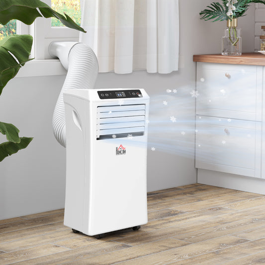 10000 BTU Air Conditioning Unit, 3-in-1 Portable Air Conditioner, Dehumidifier, Cooling Fan with Remote Control, Digital Display, 2 Speeds, 24H Timer, Window Venting Kit, 30m²