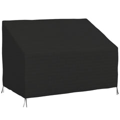 Fynco - 600D Oxford Cloth Furniture Cover, 2 Seater Sofa Protector for Garden Patio, Outdoor, Waterproof, Black, 140L x 84W x 56/94H cm