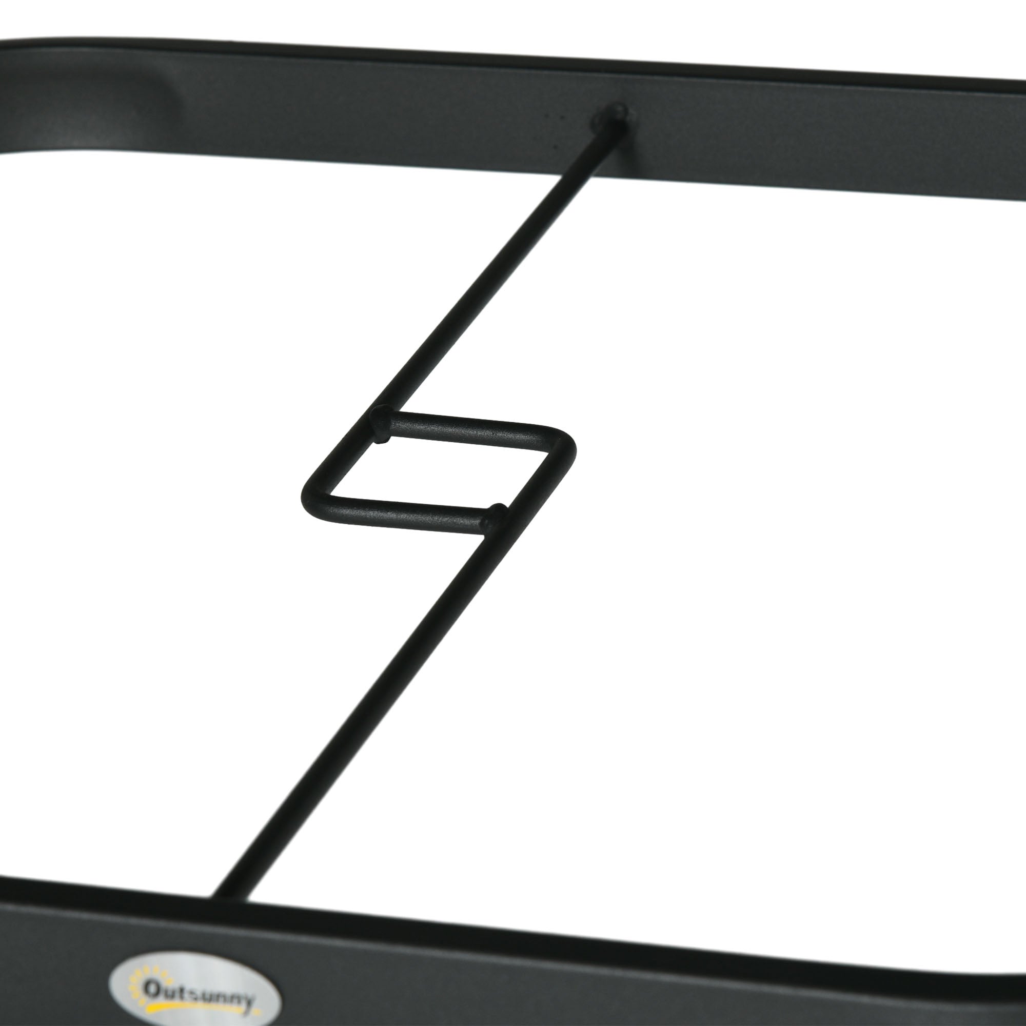 5 Pieces Garden Dining Set with Cushions, Outdoor Patio Table and 4 Stackable Chairs, Metal Top Table with Umbrella Hole, Black