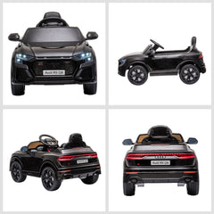 Licensed Audi RS Q8 Electric Ride On Car, with Remote Control, Black