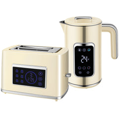 Fynco - Touch Screen Kettle and Toaster Set - Cream