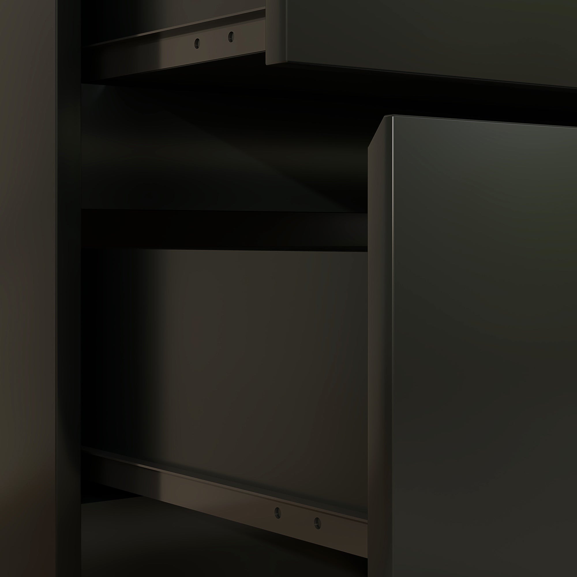 Chest of Three Drawers - Black