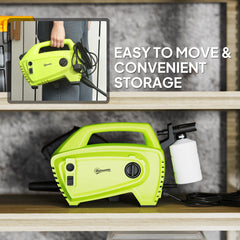 1600W 130-Bar Pressure Washer - Green