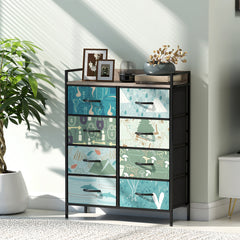 8-Drawer Chest of Drawers - Blue