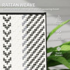 Rattan Reclining Garden Chairs - Grey
