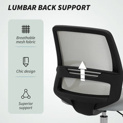 100-120cm Draughtsman Office Chair, with Footrest - Light Grey