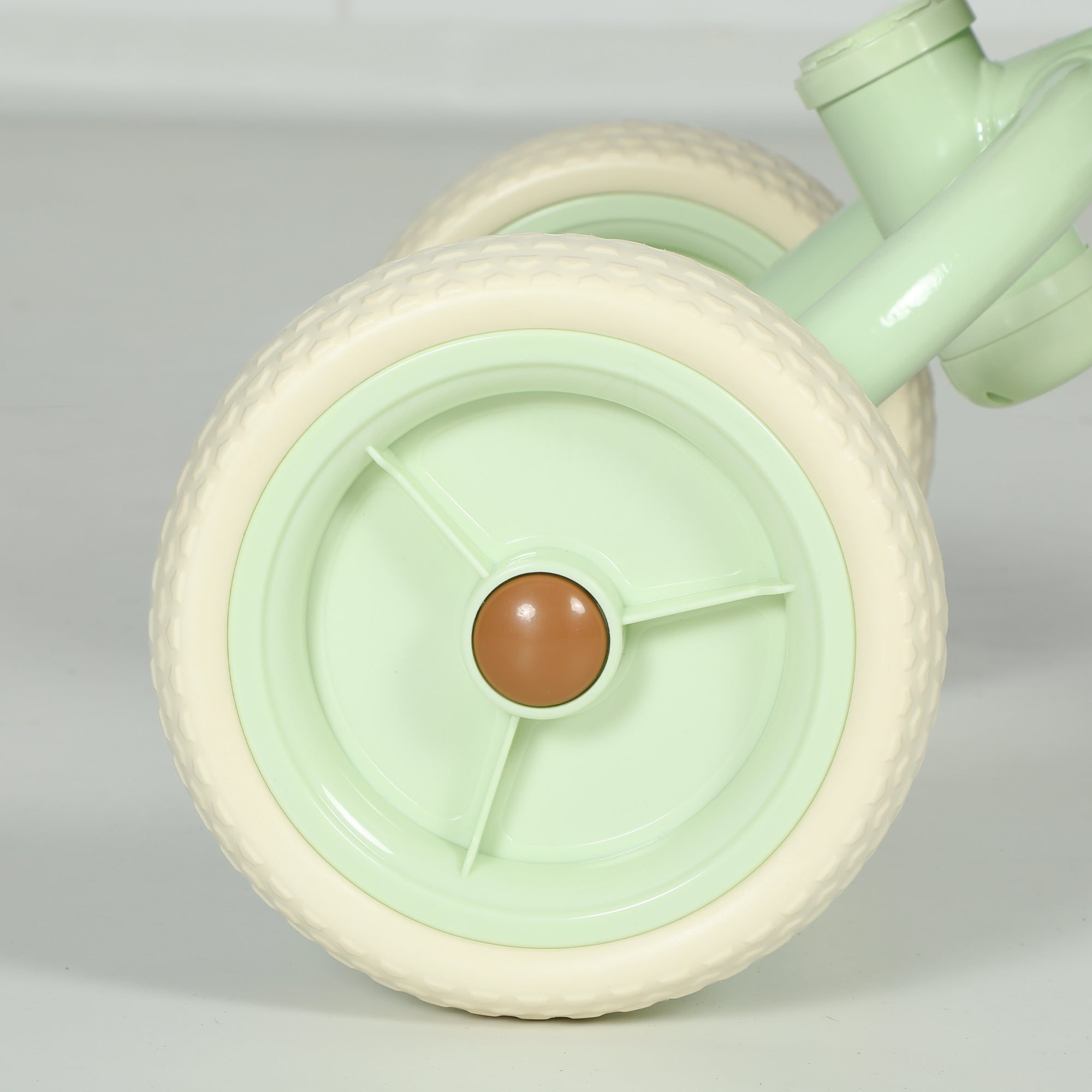 AIYAPLAY 2-In-1 Toddler Trike for 2-5 Years Old, 3 Wheel Bike with Adjustable Parent Handle, Basket for Boys and Girls, Green