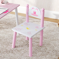 AIYAPLAY Princess-Designed Kids Table and Chairs Set for Activity, Art, Drawing, Toddler Table and Chairs Set for Playroom