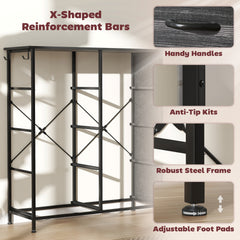 Chest of Eight Fabric Drawers - Black