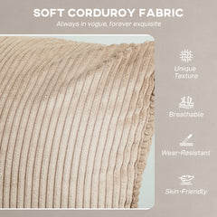 Fynco - Corduroy Electric Massage Recliner - Brown