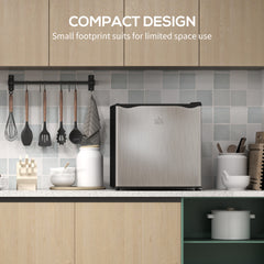 35L Mini Freezer, -24℃ to -14℃ Temperature - Silver Tone