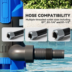 750W Submersible Water Pump for Dirty/Clean Water, 20000L/H Electric Sump Pump with Float Switch, Drain Water from Garden Pond, Hot Tub, Ditches, Portable and Lightweight