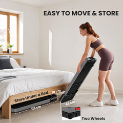 SPORTNOW Folding Walking Treadmill, Under Desk Walking Pad with Incline, Silver Tone