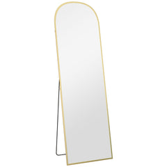 162cm Aluminium Frame Standing Mirror - Gold