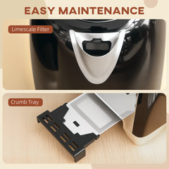 Fynco - Simple Polished Toaster and Kettle Set - Black