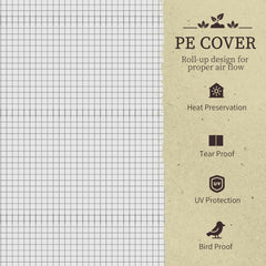 Fynco - Raised Garden Bed Outdoor Elevated Wood Planter Box w/ PE Cover, Dark Grey