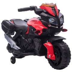 Kids Electric Motorbike 6V Ride on Motorcycle Vehicle w/ Lights Horn Sounds for 1.5-4 Years Old Red