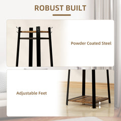 Compact Freestanding Coat Rack - Black/Brown