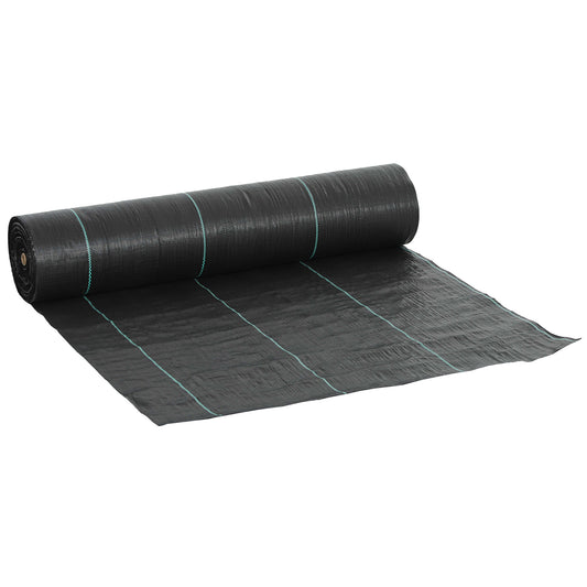 2m x 90m Weed Control Membrane, Heavy Duty Weed Control Barrier Fabric, 90gsm Ground Cover for Patios, Garden, Flower beds, Landscaping