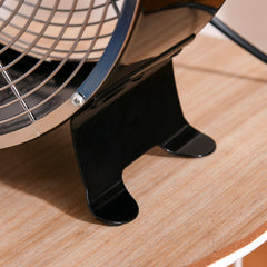 10" 2-Speed Electric Table Desk Fan w/ Safety Guard Anti-Slip Feet Portable Personal Cooling Fan Home Office Bedroom Black