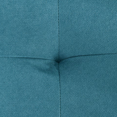 Loveseat Sofa Bed, Convertible Bed Settee with 2 Cushions, Side Pockets for Living Room, Blue