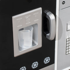 AIYAPLAY Kids Play Kitchen with Sound, Ice/Coffee Maker, Utensils, Microwave, Stainless Steel Utensils, for 3-6 Years