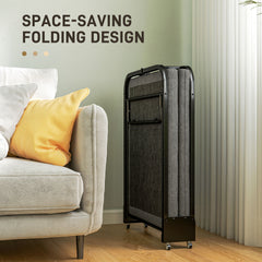 Single Temporary Folding Bed - Grey