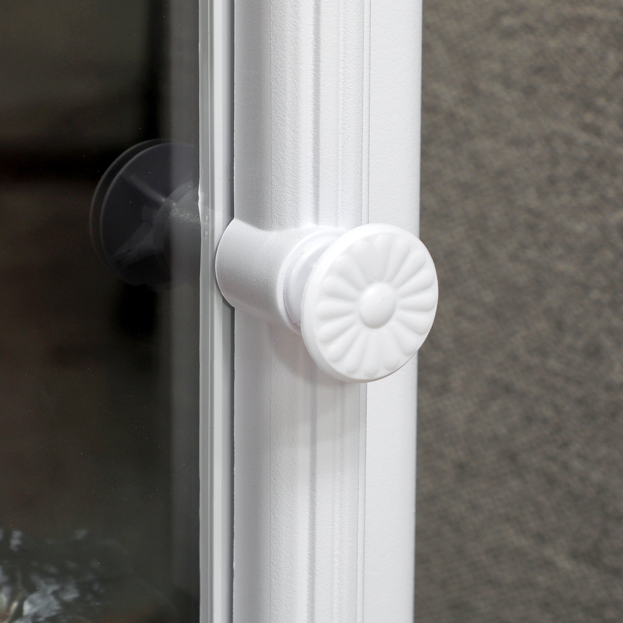 Fynco - Freestanding Electric Fireplace, Electric Log Burner with LED Flame Effect, Overheating Safety System, 1000W/2000W White