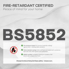 Fynco - Two-Seater Leathaire Sofa - Grey