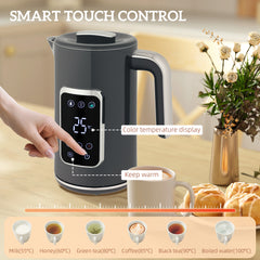 Fynco - Touch Screen Kettle and Toaster Set - Grey