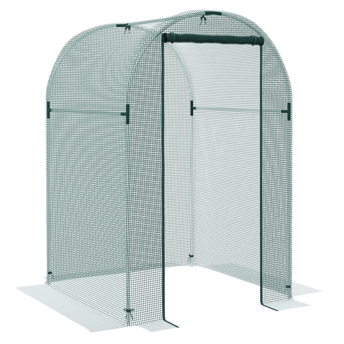 Fynco - 120 x 120cm Mini Polytunnel Greenhouse