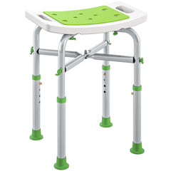 Fynco - 44-51.5cm Aluminium Frame Shower/Bath Stool - Green