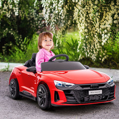 Audi Licensed 12V Kids Electric Ride-On, with Remote Control, Suspension System, Lights, Music, Motor - Red