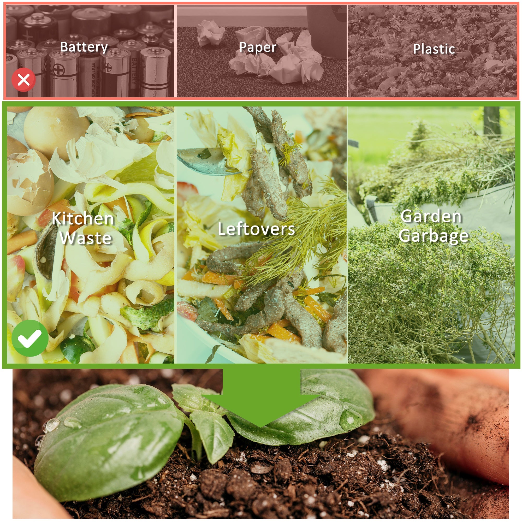 160L 360° Rotating Dual Chamber Composter - Blue