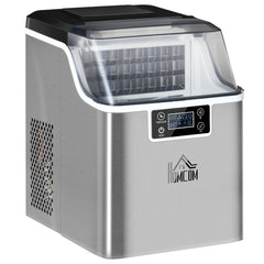 3.2L Compact Ice Machine, with LCD Screen and Accessories - Silver-Tone