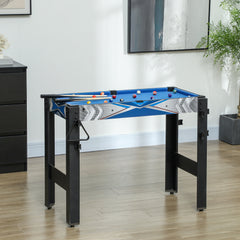 SPORTNOW 5-in-1 Multi Games Table, with Pool, Table Tennis, Basketball, Hockey, Archery, Blue