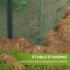 Fynco - 120 x 120cm Mini Polytunnel Greenhouse