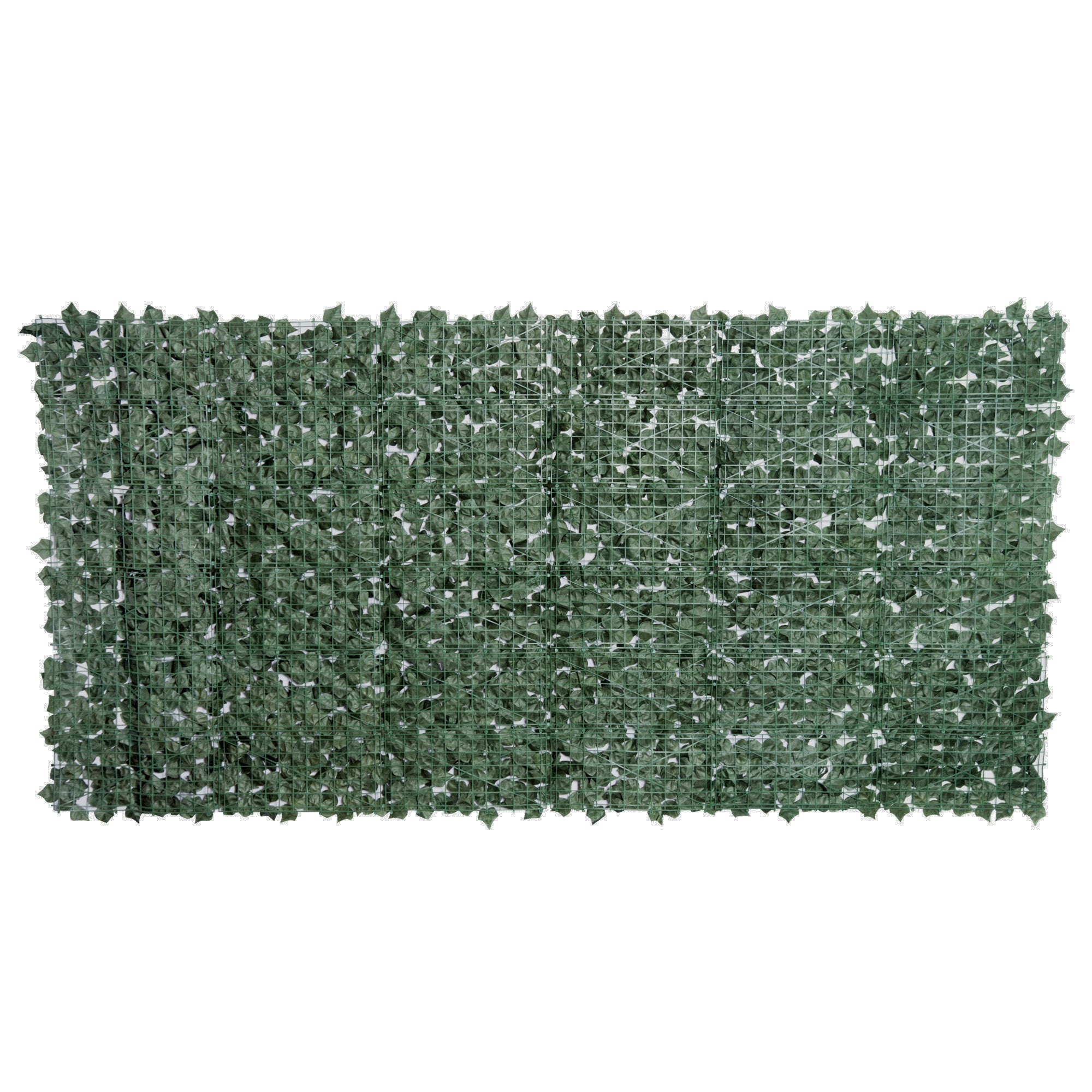 1-Piece Artificial Leaf Hedge Screen Privacy Fence Panel for Garden Outdoor Indoor Decor, Dark Green, 3M x 1.5M