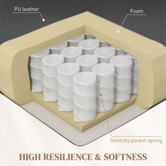 Manual Reclining Chair, Recliner Armchair with Swivel, Faux Leather, Footrest, Cup Holders, 86x93x102cm, Black