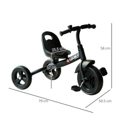 Kids Trike Toddler Tricycle Children Ride on 3 Wheels Bike For 1.5 - 4 Years Black