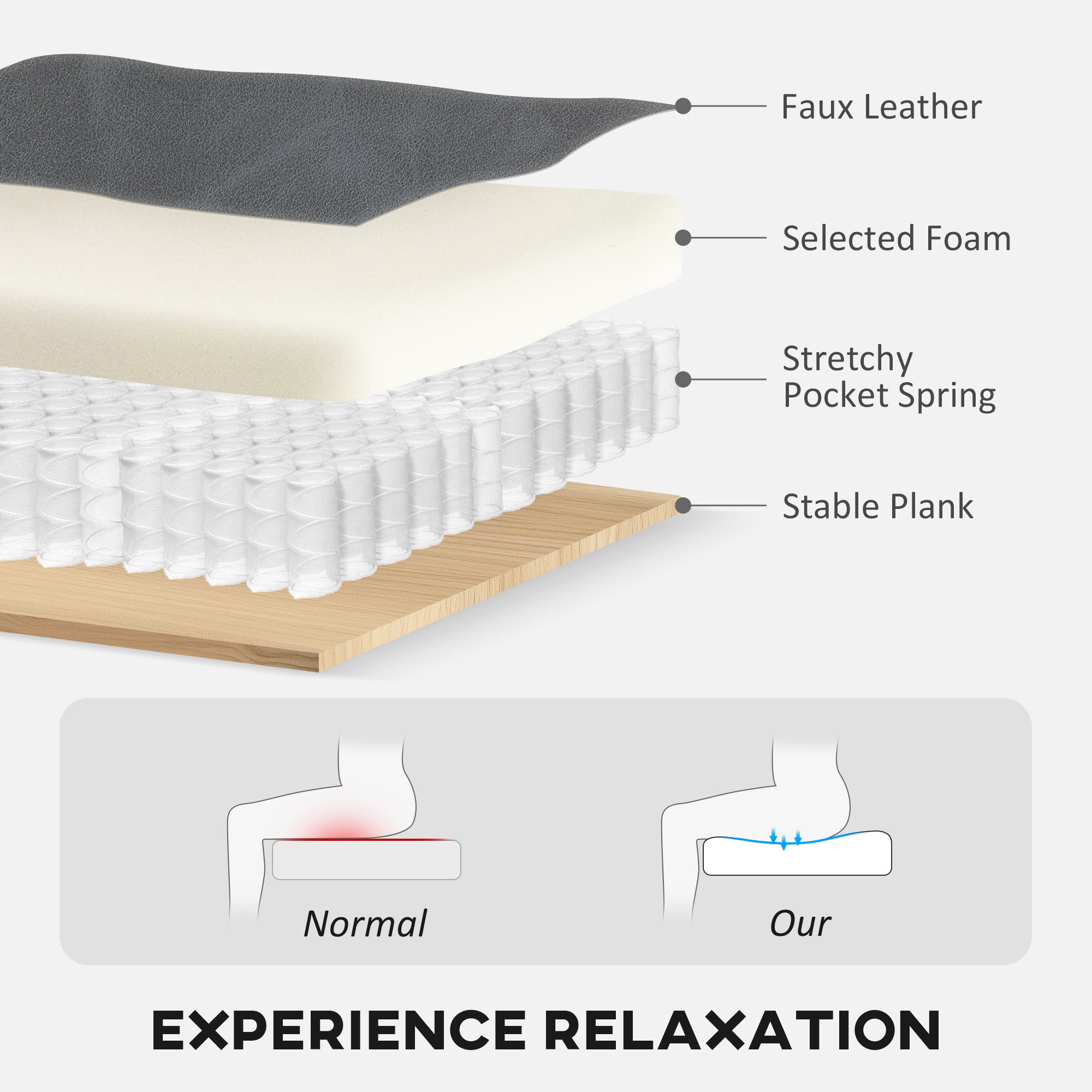 Fynco - Wingback Accent Chair Tufted Chesterfield-style Armchair with Nail Head Trim for Living Room Bedroom Grey