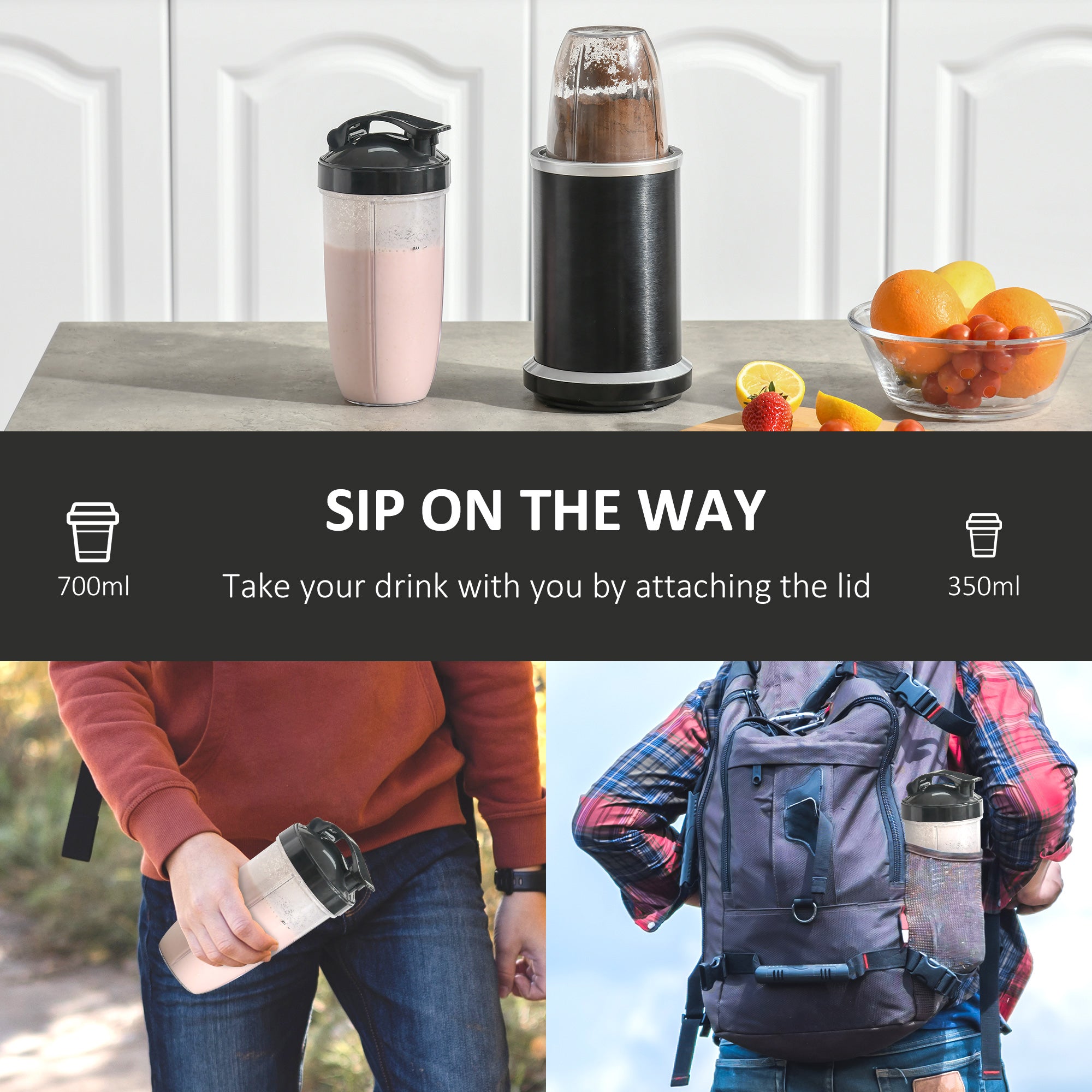 1000W One-Speed Blender, with Accessories