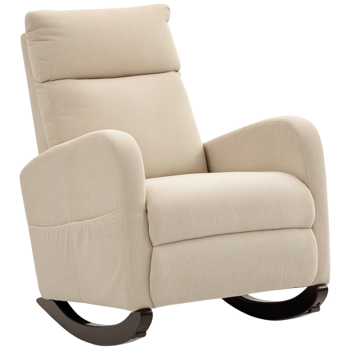 Fynco - Corduroy Rocking Armchair - Beige