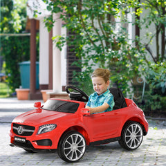 Kids Electric Car Kids Ride-On Car 6V Licensed Mercedes Benz-Red
