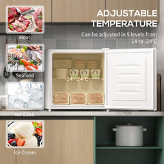 35L Mini Freezer, -24℃ to -14℃ Temperature - White