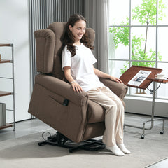 45° Lifting Riser and Recliner Armchair - Dark Brown