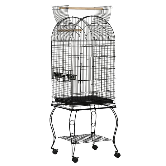 1.53(m) Bird Cage, Pet Viary, Feeding Stand, with Wheels, Perch