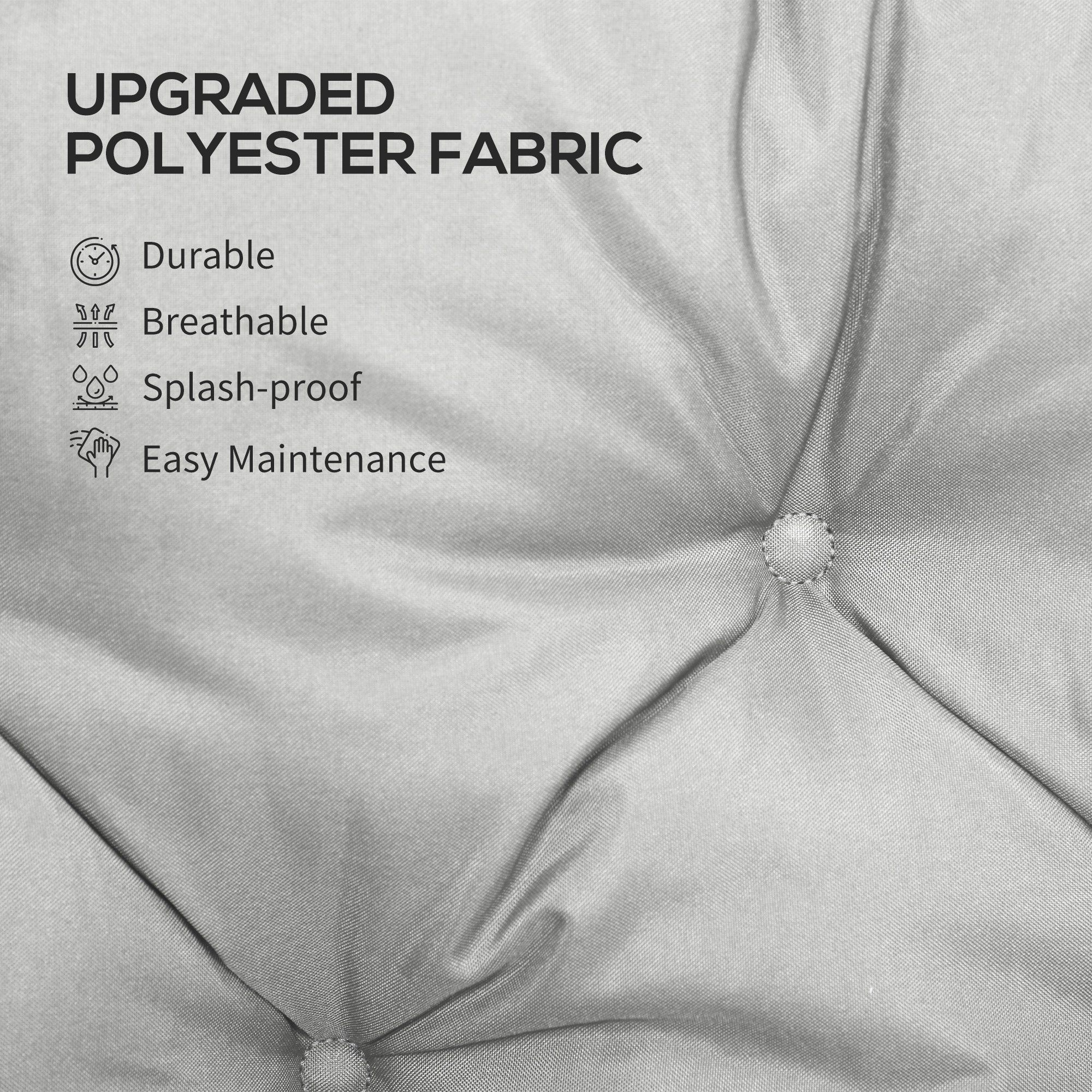 Fynco - Three-Seater Bench Cushion - Light Grey