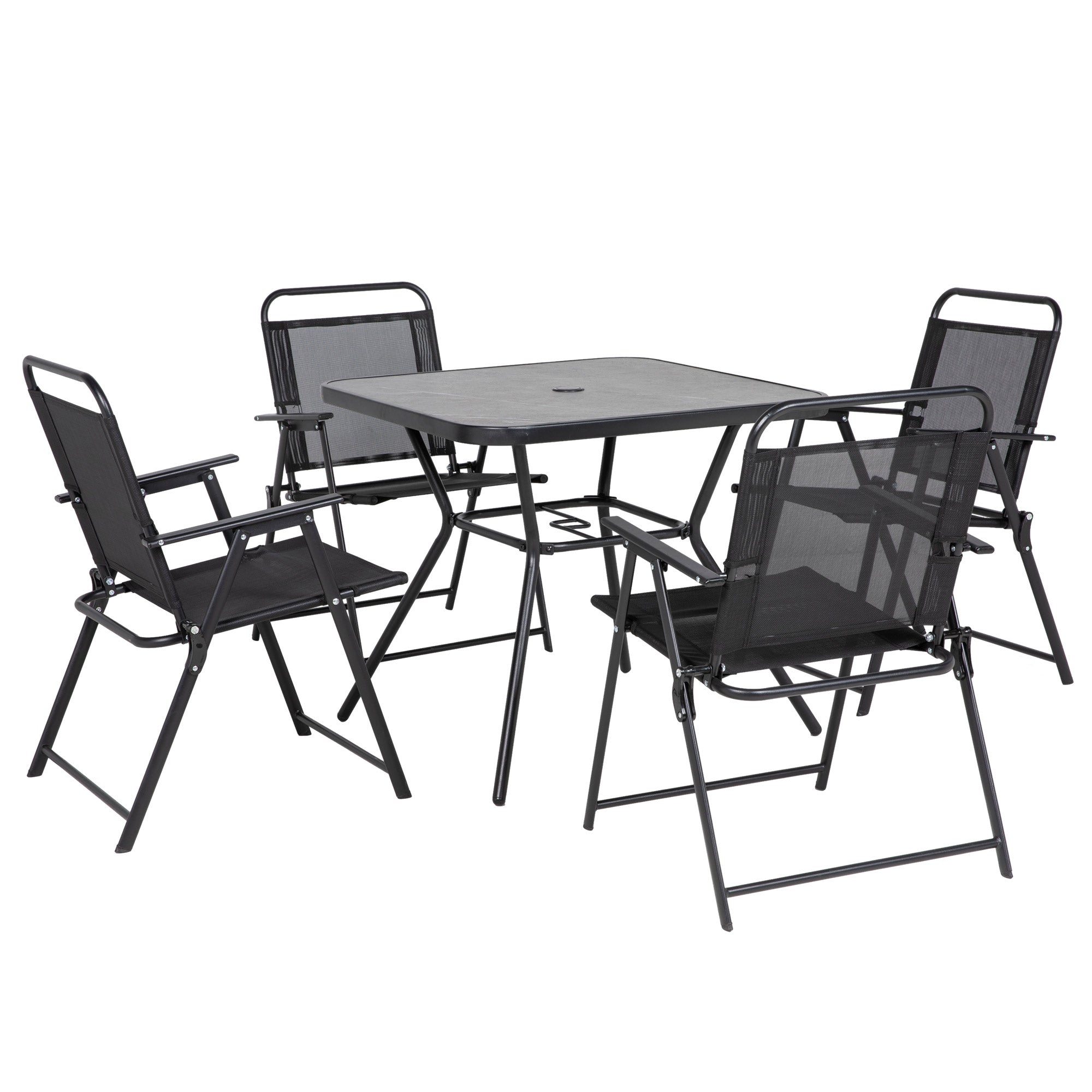 Five-Piece Metal Frame Garden Dining Set